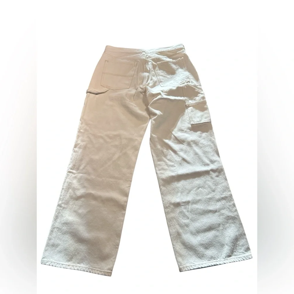 Abercrombie & Fitch Women’s Size 31 Regular Mid Rise Slouchy Jean White NWT - Picture 4 of 5